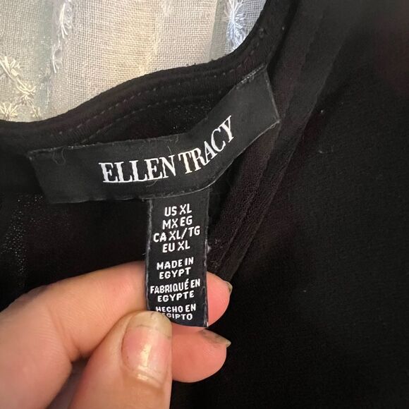 Ellen Tracy Black Sleeveless Top – Size XL - Picture 2 of 3